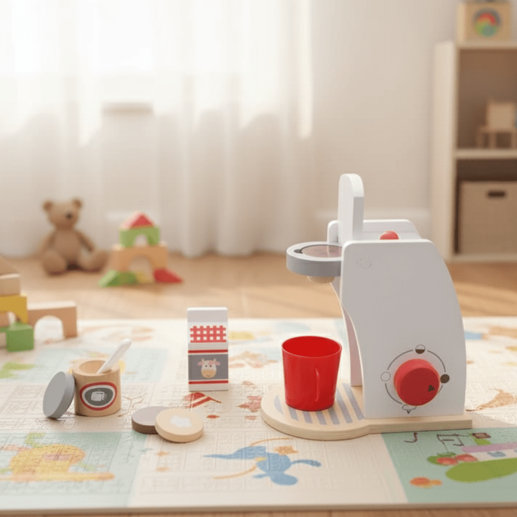 Küchenholz – Realistisches Holzspielküchen-Set Für Kreative Kinderküche