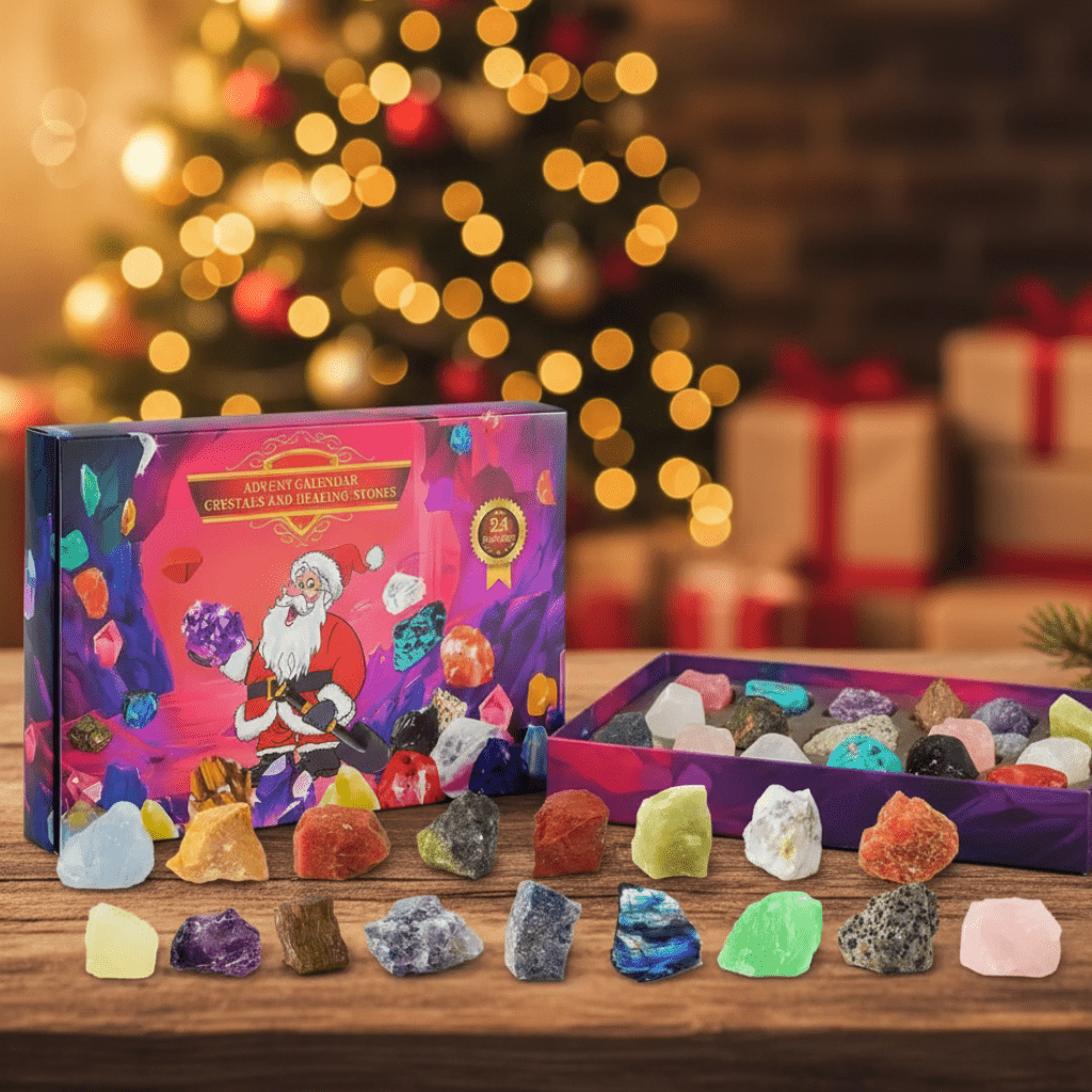 Crystal Jewels - Magical Gemstone Advent Calendar with 24 Natural Crystals