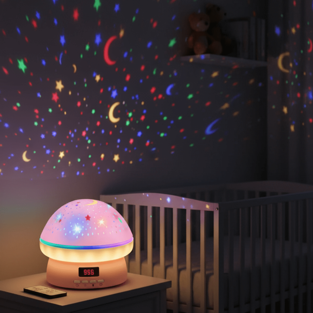 Glow Light – Magical Star Projector With 16 Colors & Timer For Kids