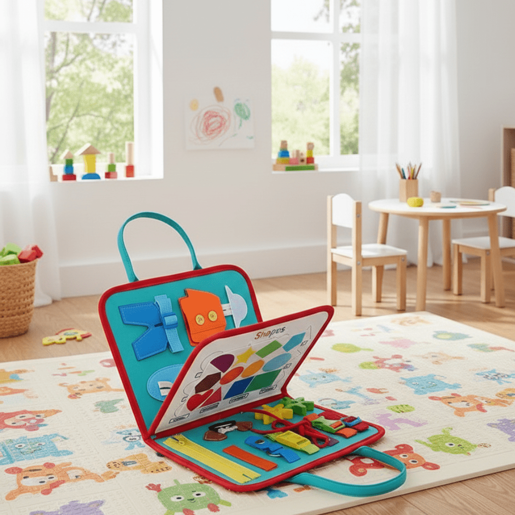 WunderKleinkinder – Montessori Sensory Book For Little Explorers | Experience Colors, Shapes & Textures