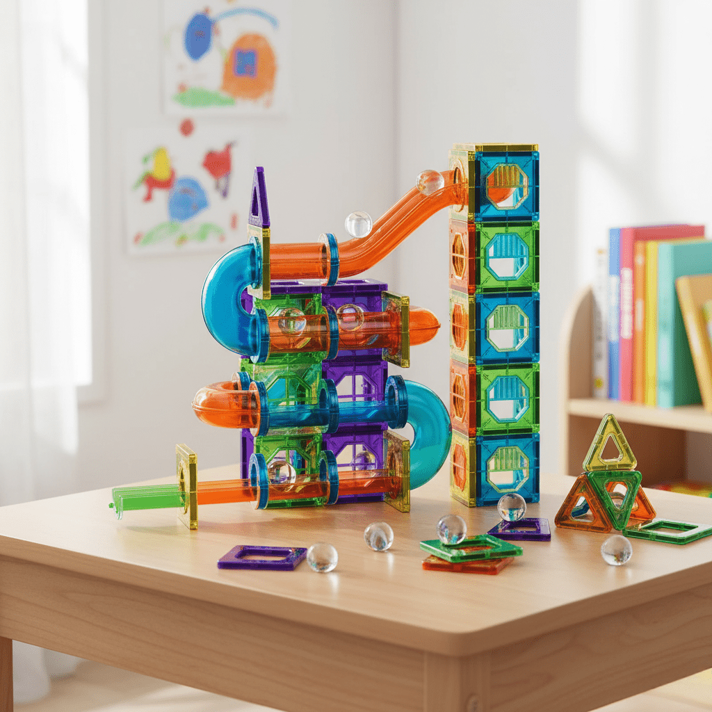 MagniBlocks – Magnetische Bausteine für kreatives 3D-Bauen & Lernspaß ab 2 Jahren