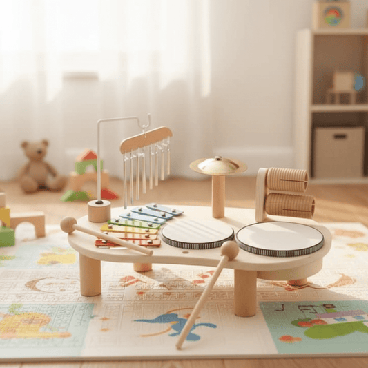 Melodiny Set - Musical Wooden Toys for Babies - Discover Rhythm & Foster Creativity