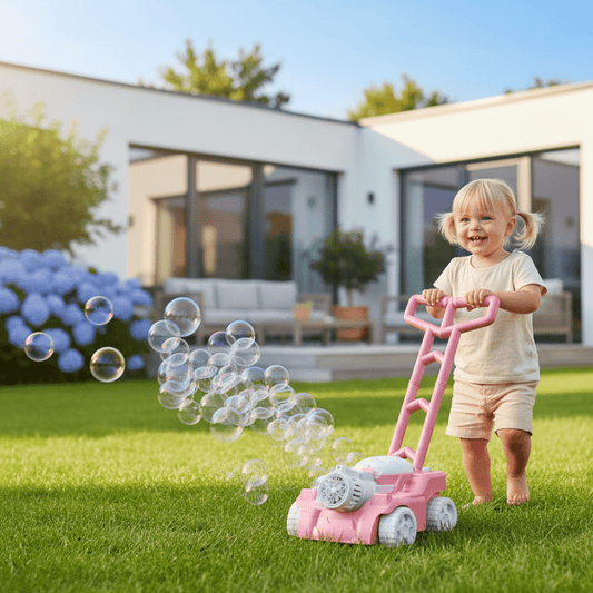 Bubble Lawn Mower Fun - Bubble Lawn Mower for Kids with Motion and Play Fun