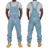 URBANOVER – Herren Jeans Overall mit Spleiß-Details