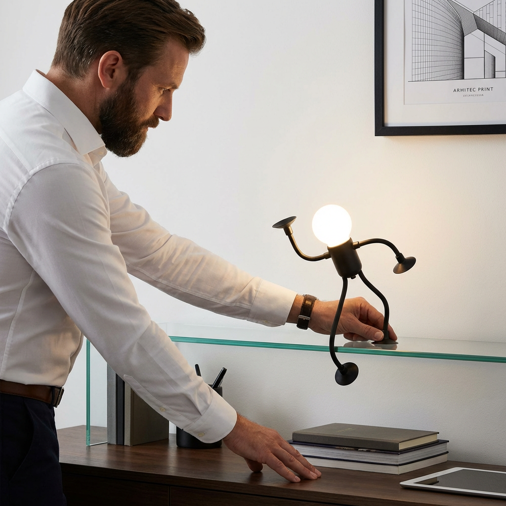 LED Lampe mit Saugnapf – Austauschbares und verspieltes Design für Dekoration