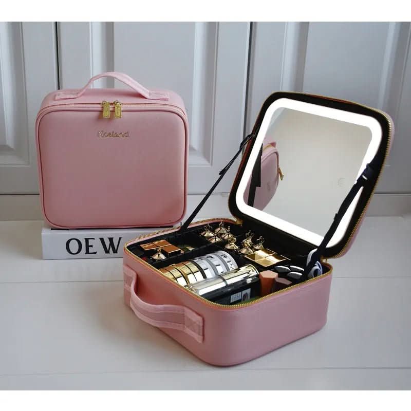 Mirrorglam Makeup Bag – LED Mirror and Organizer for Perfect Styling on the Go