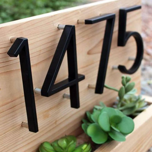 Modern Numbers – 3D House Numbers With a Floating Look For Modern Facades