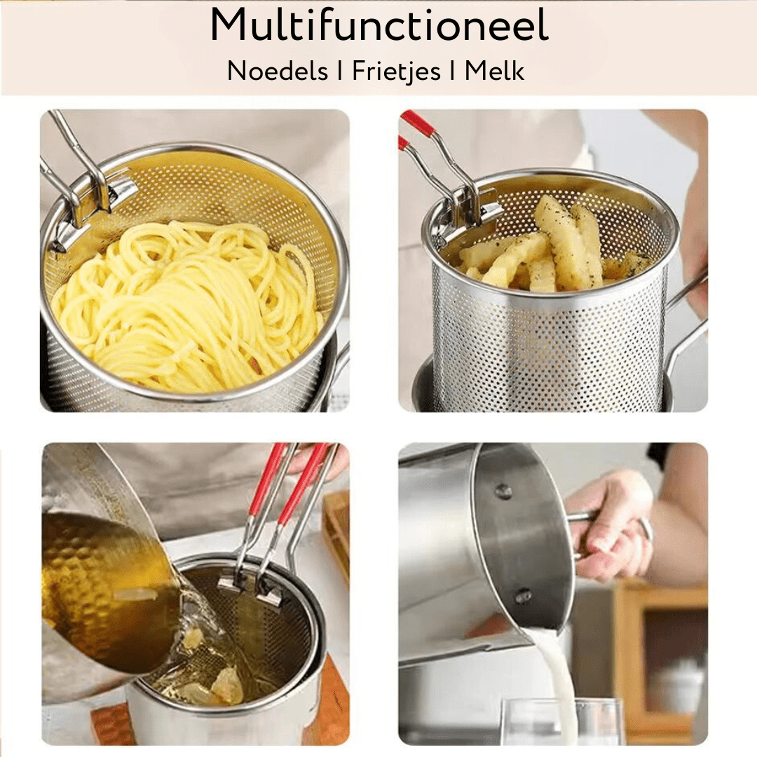 CrispyFrying – Stainless Steel Air Fryer for Low-Fat Frying & Versatile Cooking