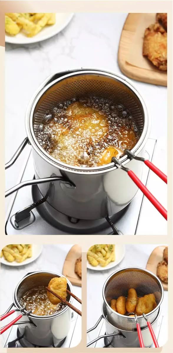 CrispyFrying – Stainless Steel Air Fryer for Low-Fat Frying & Versatile Cooking