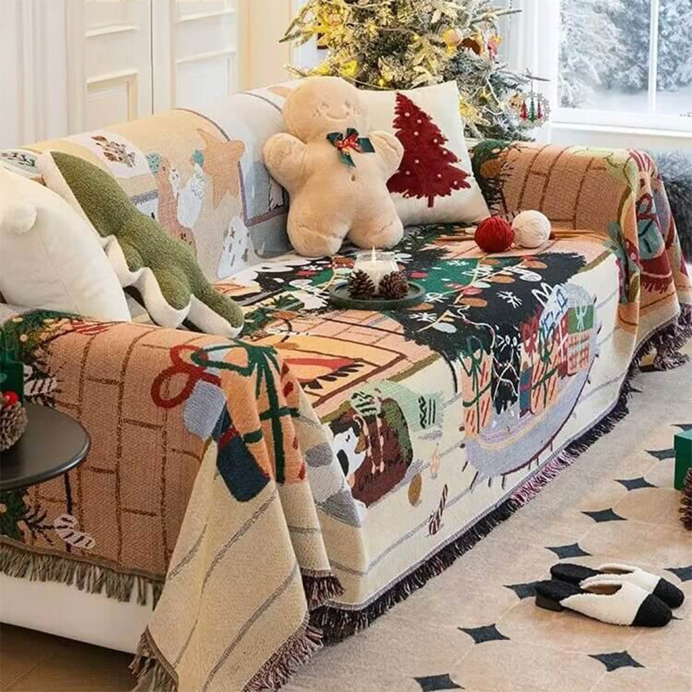 NOELNEST – Weicher Jacquard-Strick-Sofabezug, waschbar 1