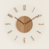 Nordic Clock – Silent Wall Clock in Scandinavian Design Made from Natural Wood