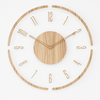 Nordic Clock – Silent Wall Clock in Scandinavian Design Made from Natural Wood