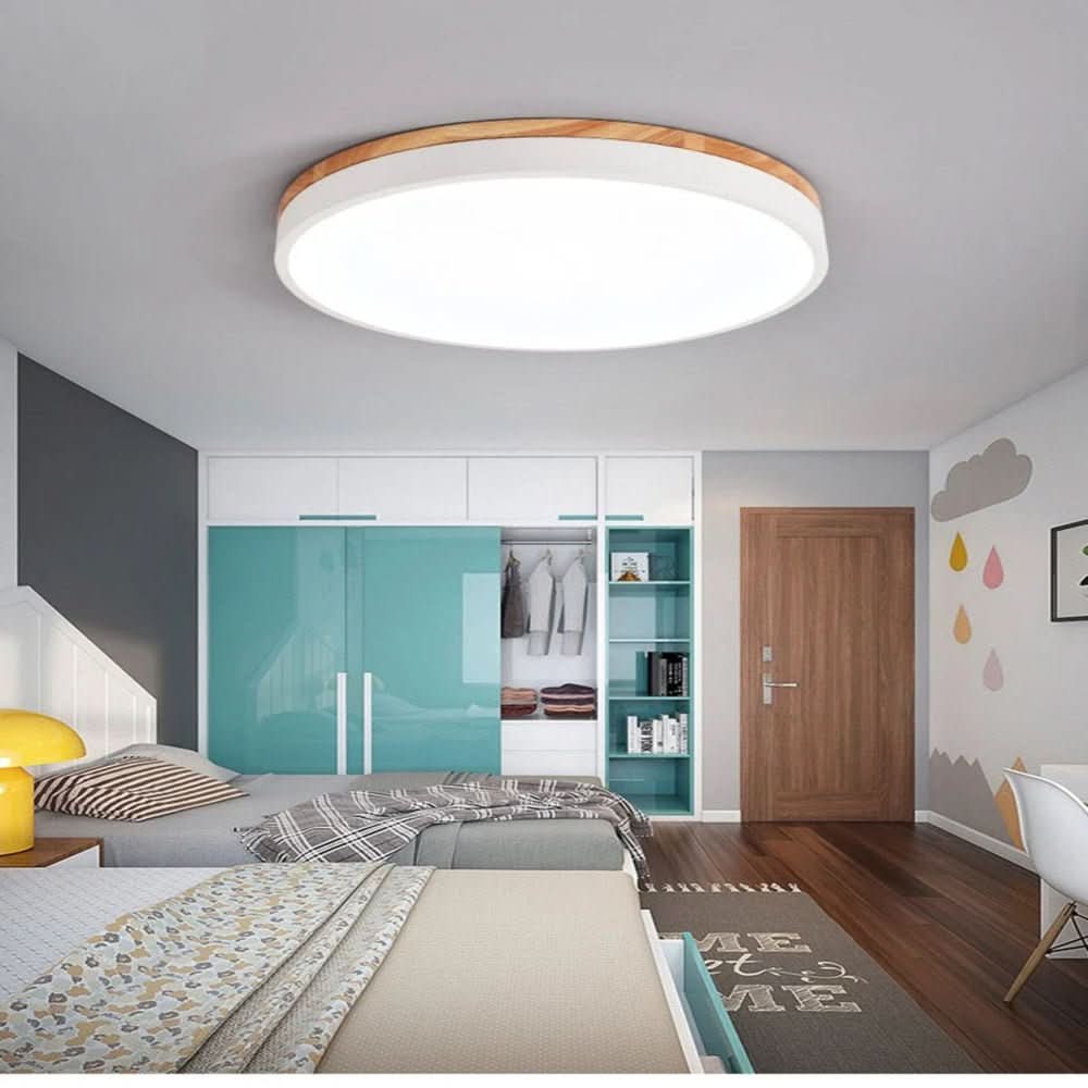NORDLUMINA LIGHT – Ceiling Light Made of Natural Wood – Scandinavian Design Kitchen, Living Room