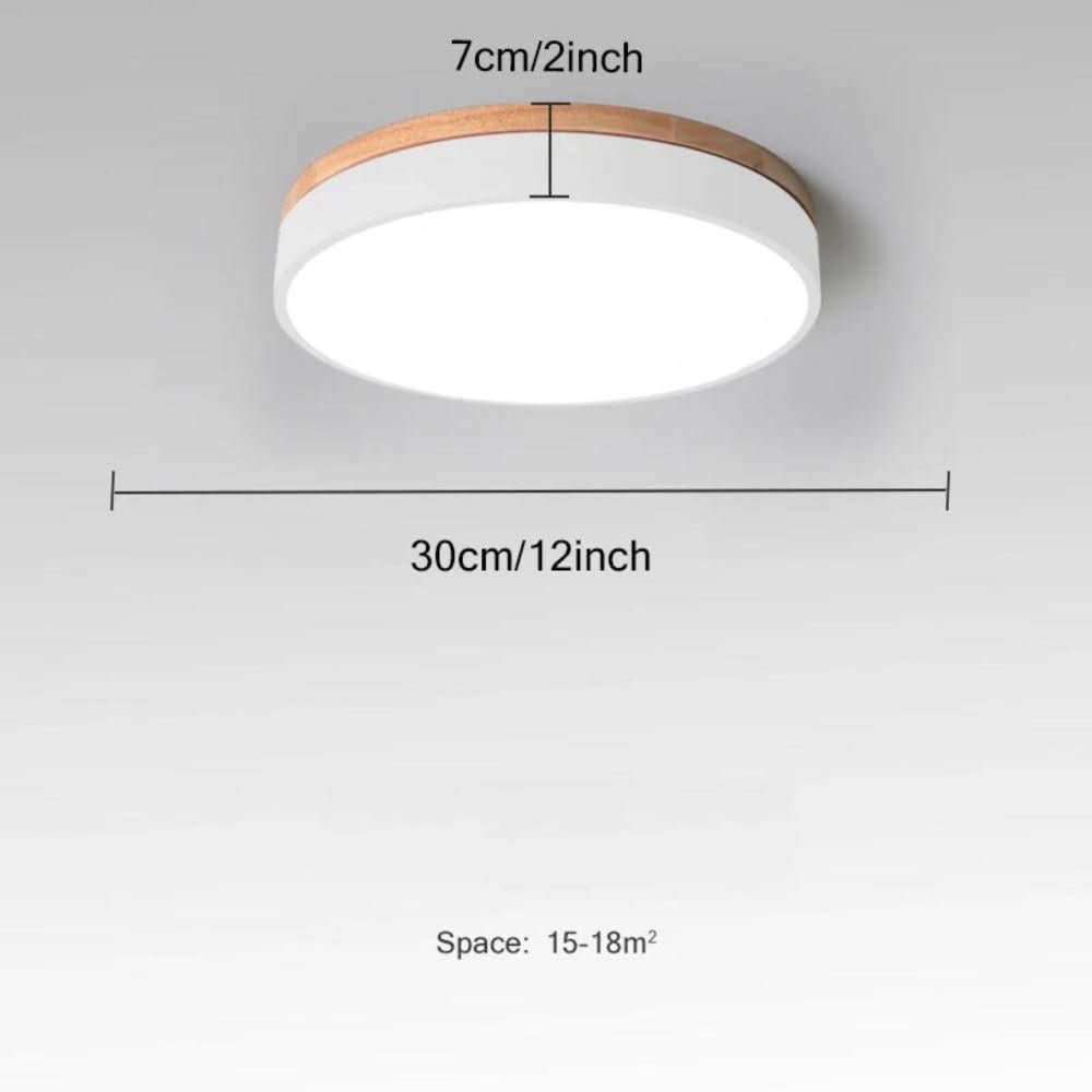 NORDLUMINA LIGHT – Ceiling Light Made of Natural Wood – Scandinavian Design Kitchen, Living Room