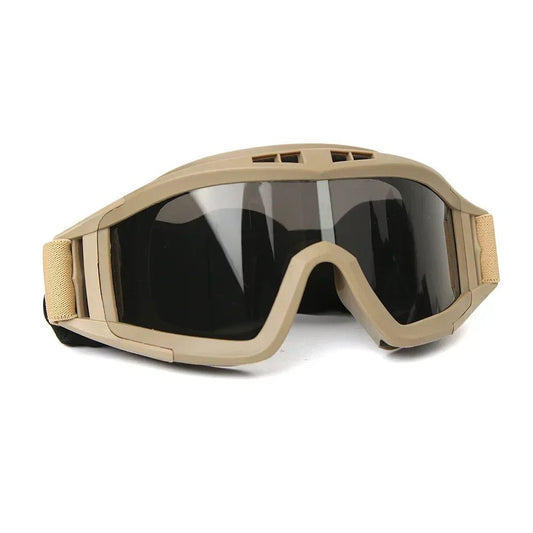 OPTRIGEAR – Taktische Schutzbrille mit 3 austauschbaren Gläsern für den Outdoor-Schutz 0