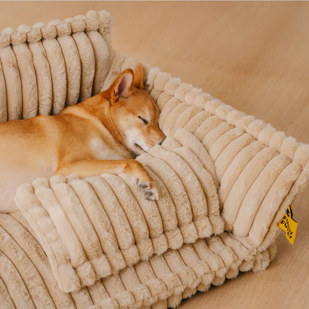 Sleep Dream Orthopedic Dog Bed – Joint-Friendly Dog Cushion with Headrest & Plush Cover