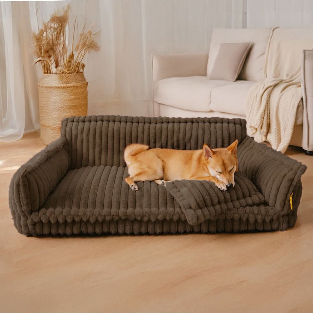 Sleep Dream Orthopedic Dog Bed – Joint-Friendly Dog Cushion with Headrest & Plush Cover