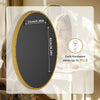 Klarion Oval Gold Bathroom Mirror with Gold Metal Frame