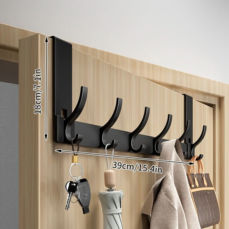 Over-The-Door Hook - Space-Saving Aluminum Door Hook for Stylish Storage