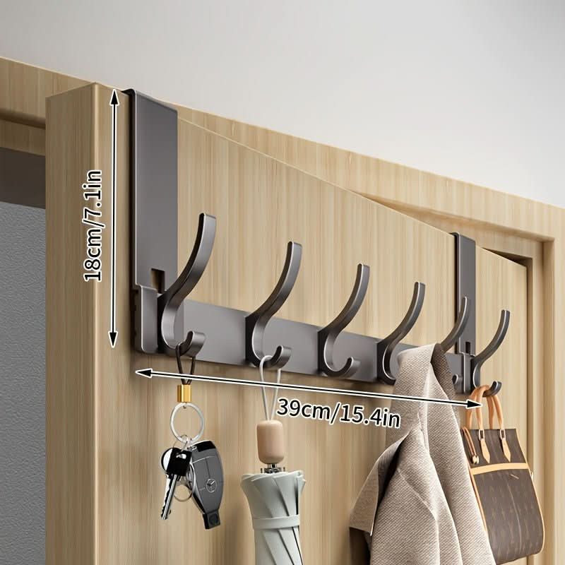 Over-The-Door Hook - Space-Saving Aluminum Door Hook for Stylish Storage