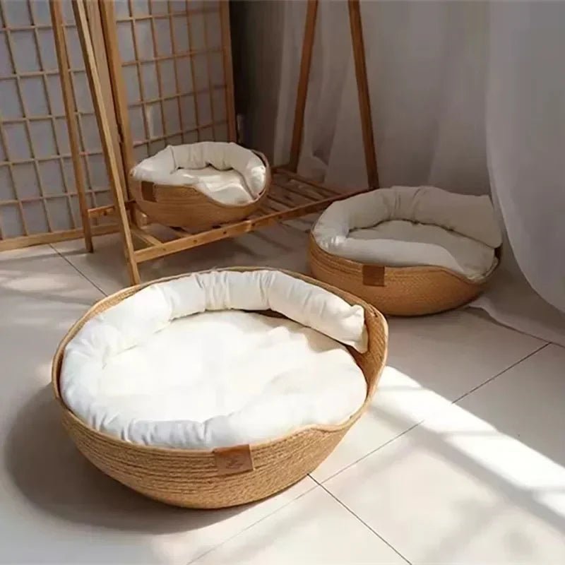 PETRABED – Handgewebtes Katzenbett aus Bambus für Komfort im Haus 4