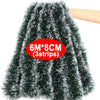 PINEWRAP – Hochwertiges grünes Weihnachtsdekoband für Kränze und Baumschmuck 9