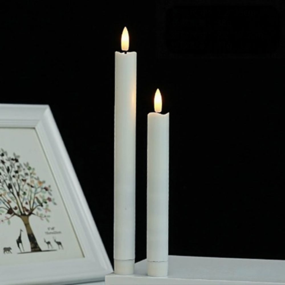 LED Echtwachskerze LEO – Flammenlose Eleganz mit echtem Wachseffekt