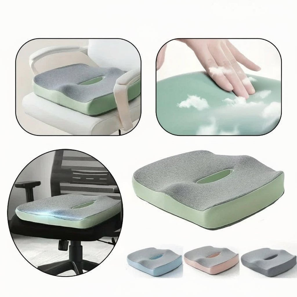 POSTUREPAD – Ergonomisches Bürositzkissen mit konturierter Rückenlehne aus Memory-Schaum 4