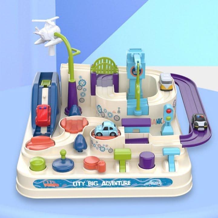 CityAdventure – Interactive City Play World with 4 Cars & Helicopter for Children Ages 3+