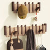 Piano Hooks - Handcrafted Wooden Piano Style Coat Rack for Stylish Wall Storage