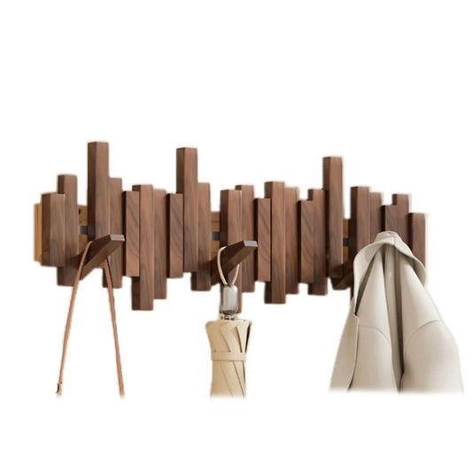Klavier Wand Haken – Wandgarderobe Im Klavierdesign Aus Massivholz | Klappbare Haken Für Flur, Büro & Schlafzimmer