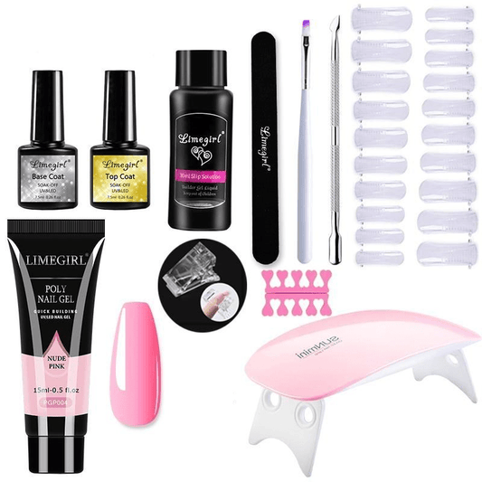 Polygelpro – DIY Nail Set With UV Lamp For Strong & Stylish Nails