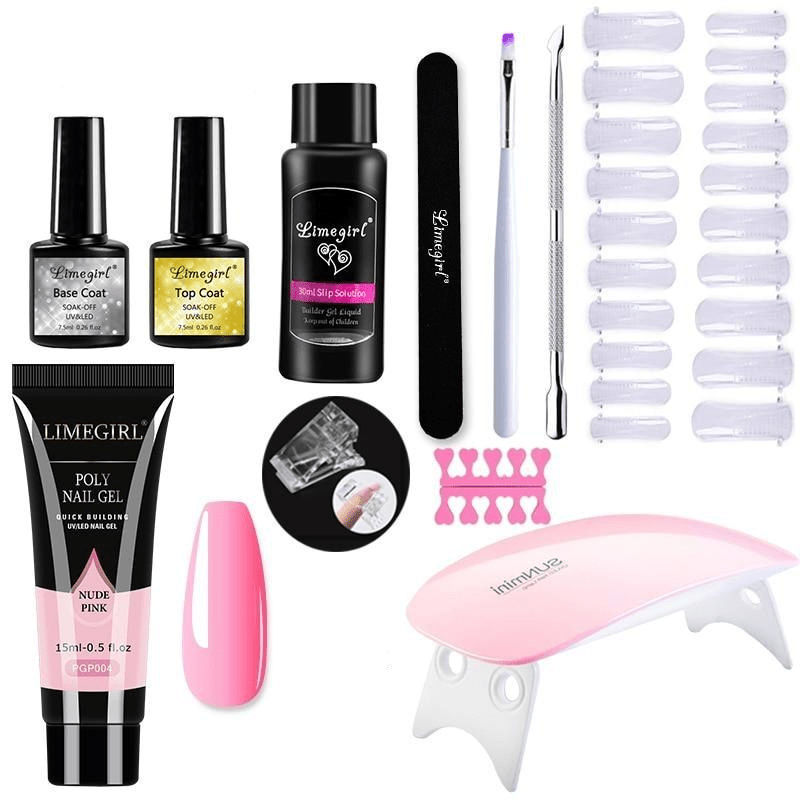 Polygelpro – DIY Nail Set With UV Lamp For Strong & Stylish Nails