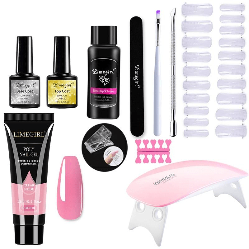 Polygelpro – DIY Nail Set With UV Lamp For Strong & Stylish Nails