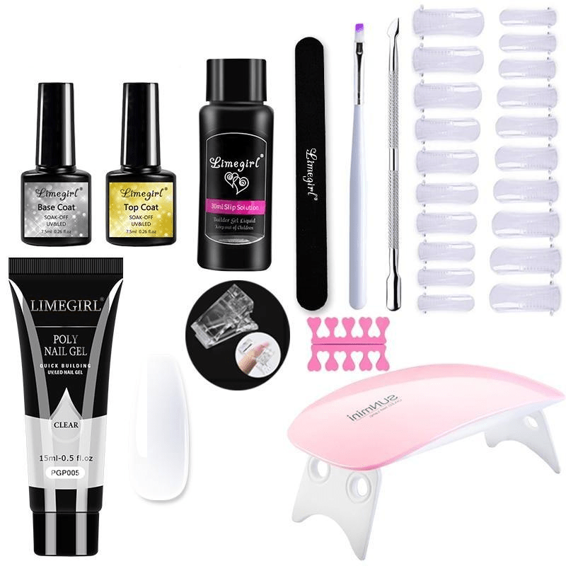 Polygelpro – DIY Nail Set With UV Lamp For Strong & Stylish Nails