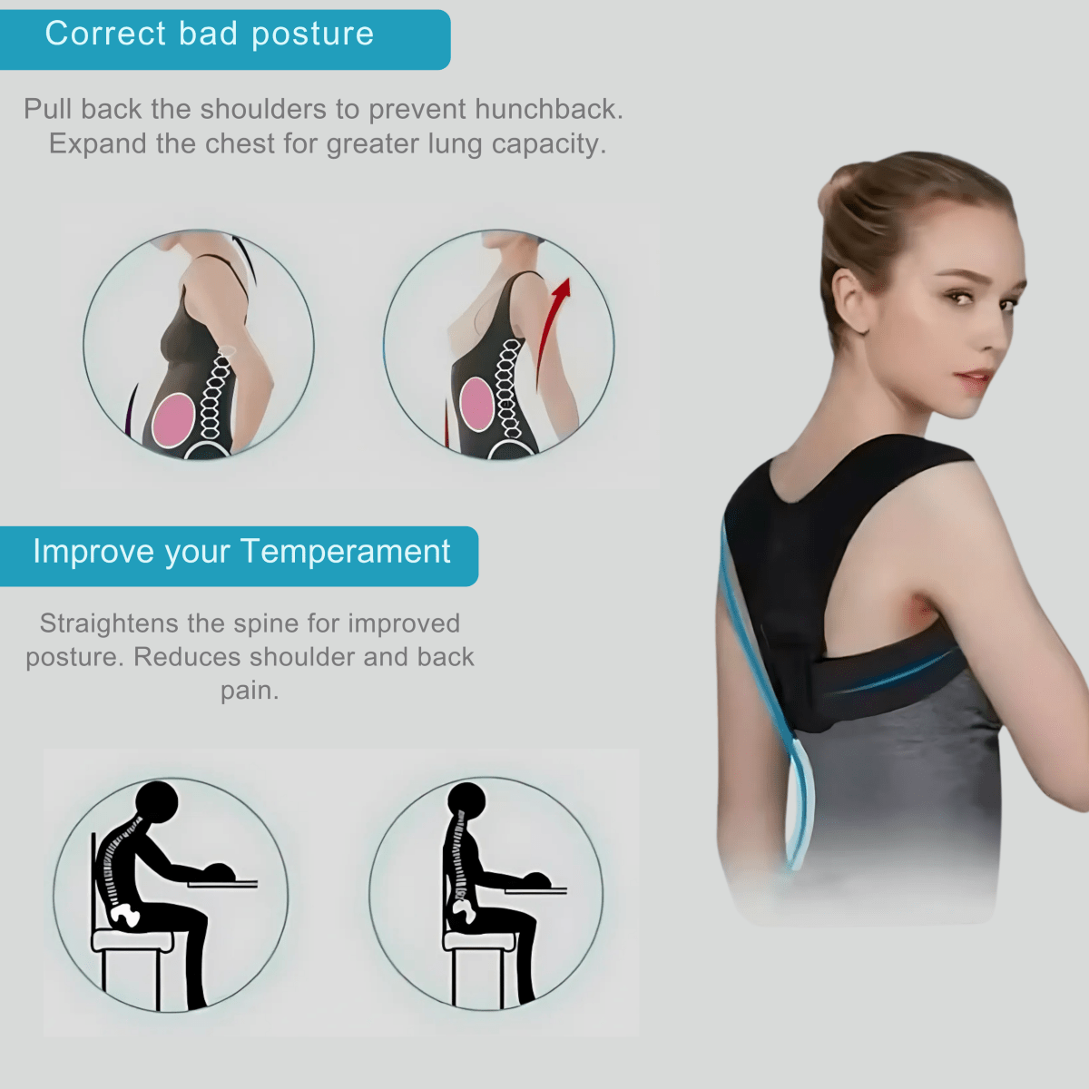 Spine Alignment Corrector - Posture Corrector For More Comfort & Support