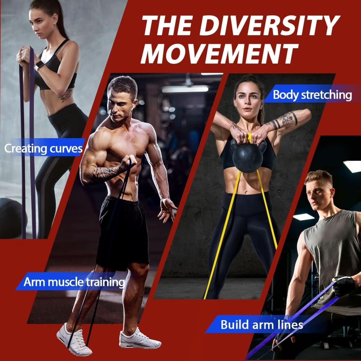 Resistance Bands – Resistance Loop Set for Versatile Strength Training