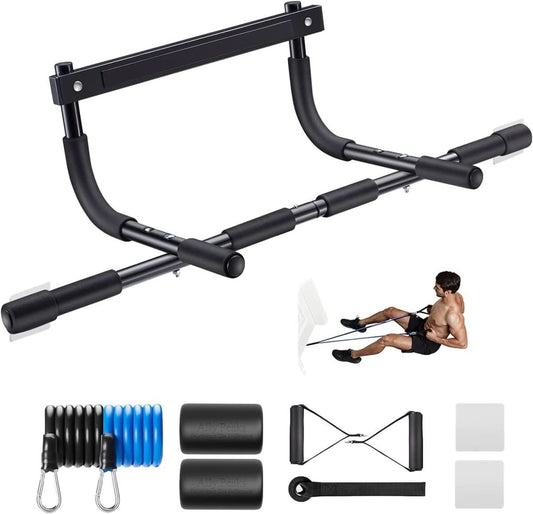 Power Grip Pull-Up Bar – Doorway Chin-Up Bar for Effective Upper Body Training at Home