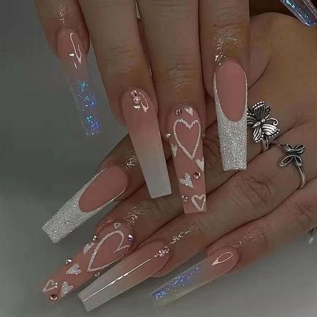 Presson Schick – 24 Rosa Kunstnägel Mit Kleber Für Schnellen Salonlook