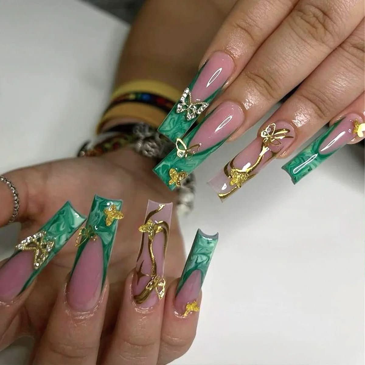 Presson Schick – 24 Rosa Kunstnägel Mit Kleber Für Schnellen Salonlook