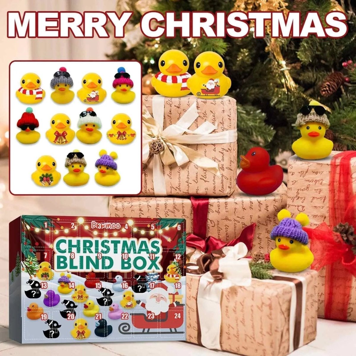 QUACKVENT – Weihnachts-Quietschenten-Adventskalender 2025 mit 24 festlichen Badeenten 4