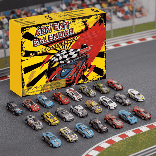 RACEMAS – 24-tägiger Weihnachts-Adventskalender mit Mini-Rennwagen-Überraschungen 0