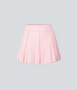 Ribbed Knit Tennis Skirt – Feminine 2-in-1 Skirt with Ruffle Hem