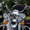 ROADREAPER – LED-Totenkopflampe für Motorräder mit Retro-Chrom-Finish 5