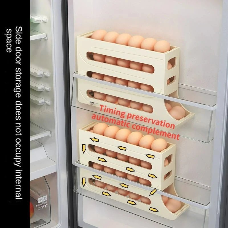 ROLLKEEP – Eieraufbewahrungsbox mit großem Fassungsvermögen und Rolldesign für 30 Eier 5