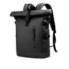 ROLLTRAIL Backpack - Expandable Rolltop Backpack with USB, Laptop Compartment & Anti-Shock System