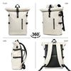 ROLLTRAIL Backpack - Expandable Rolltop Backpack with USB, Laptop Compartment & Anti-Shock System