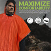 Rain Protection Poncho – Emergency Rain Poncho with Hood for Outdoor Protection