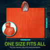 Rain Protection Poncho – Emergency Rain Poncho with Hood for Outdoor Protection