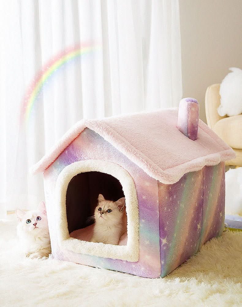 Fluffy Home - Cozy Pet House For Small Dogs & Cats Up To 4 kg